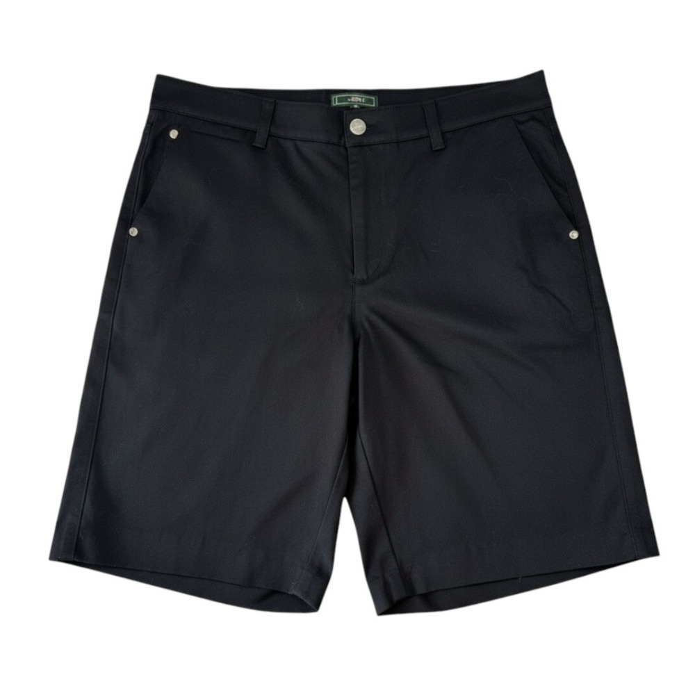 Lauren Active Ralph Lauren Womens Black Cotton Stretch Cargo Chino Shorts 12